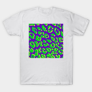 Leopard Print Green Purple Yellow T-Shirt